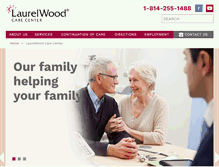 Tablet Screenshot of mylaurelwoodcarecenter.com